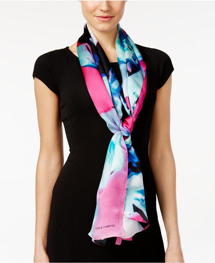 Wedding - Vince Camuto Orchid Explosion Silk Oblong Scarf