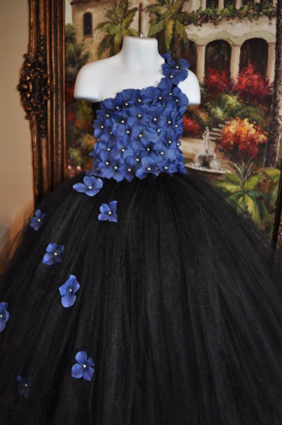 زفاف - Special Occasion Dress, Flower Girl Dress, Tutu Dress, Girls Dress, Toddler Dress, Infant Dress, Adult Tutu, Black Dress, Navy Blue Dress