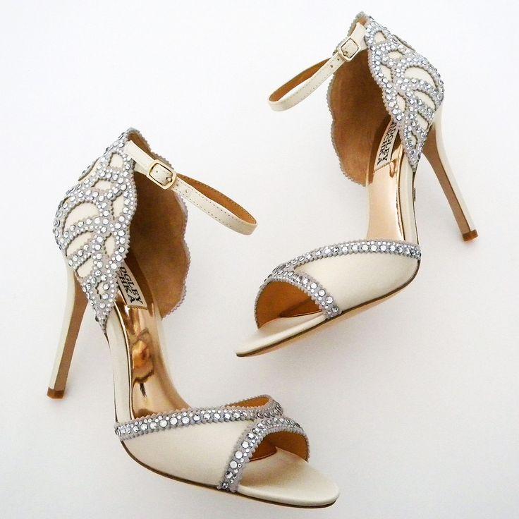 Mariage - Badgley Mischka Roxy Wedding Shoes, Ivory