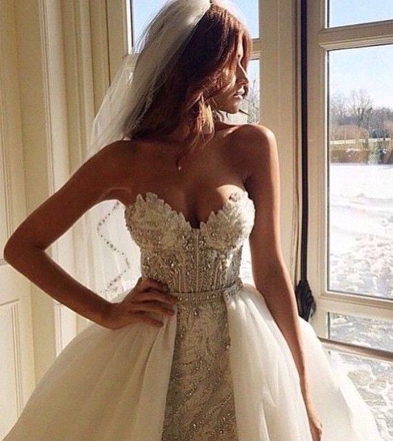 Свадьба - Pearl Beaded Wedding Dress