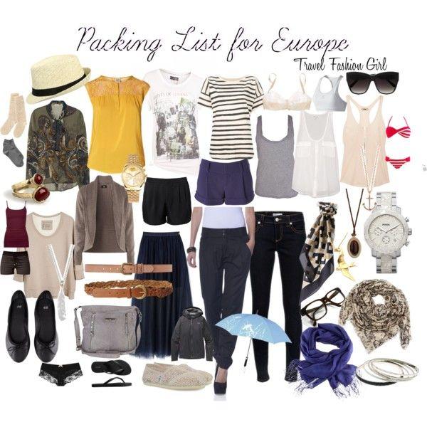 Свадьба - Travel Clothes For Europe And Packing List