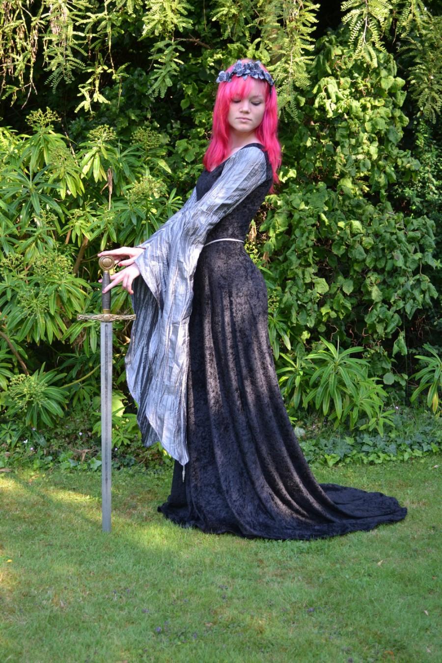 زفاف - Elvish Dress,Medieval Gown, Gothic Dress, Pagan Dress, Pre-Raphaelite Gown,  Medieval Dress "Madeleine"