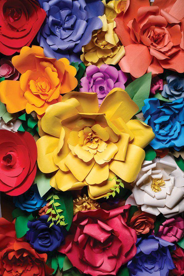 Hochzeit - DIY Giant Paper Flowers Tutorial