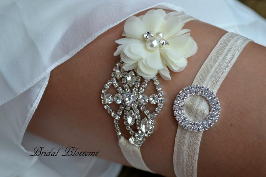 زفاف - Rhinestone Bridal Garter Set 