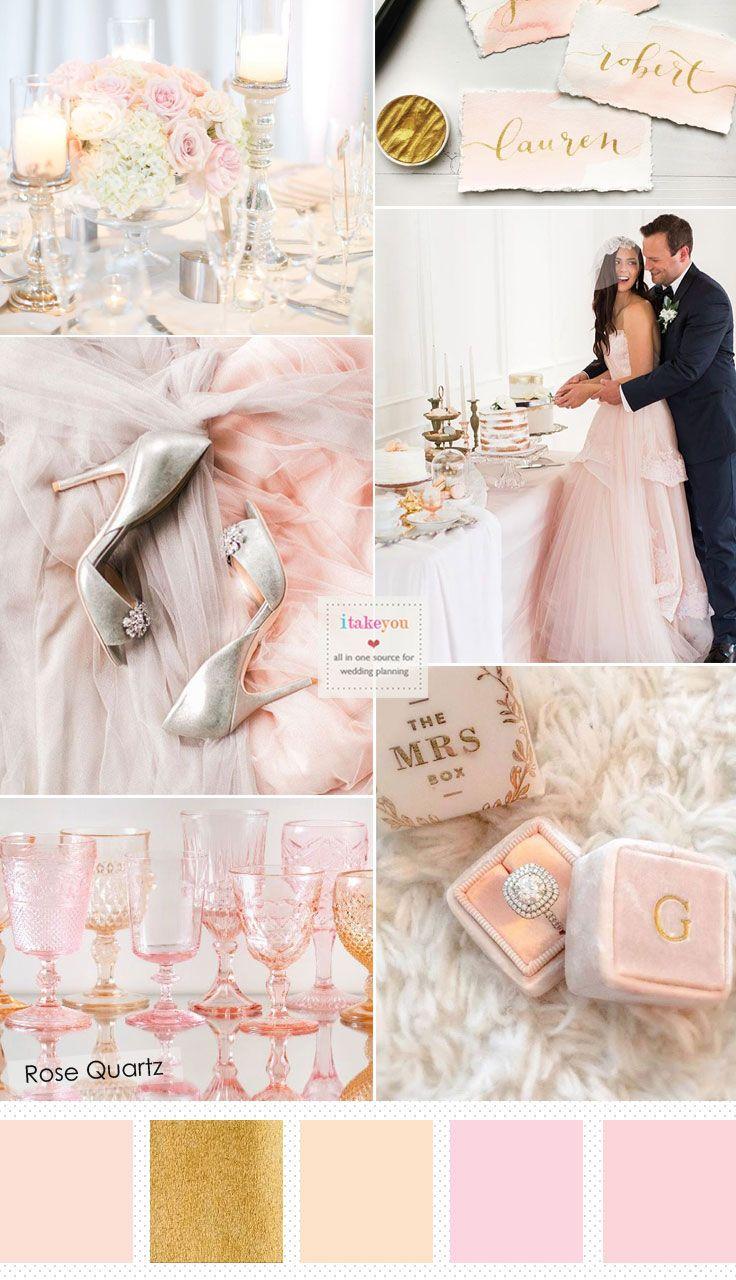زفاف - Rose Quartz Wedding Colour { Wedding Colour Trends 2016 }
