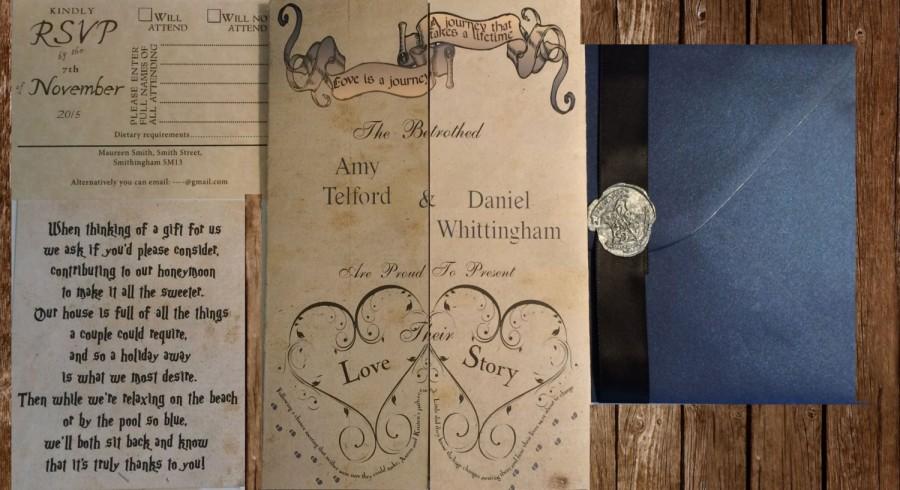 Свадьба - handmade harry potter wedding invitations