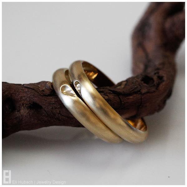 Jewelry - 14K Gold Lovers Heart Rings Set #2533118 - Weddbook