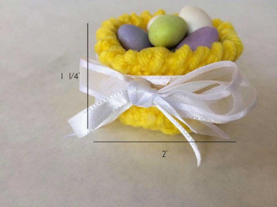 Wedding - Crochet basket for reception tables