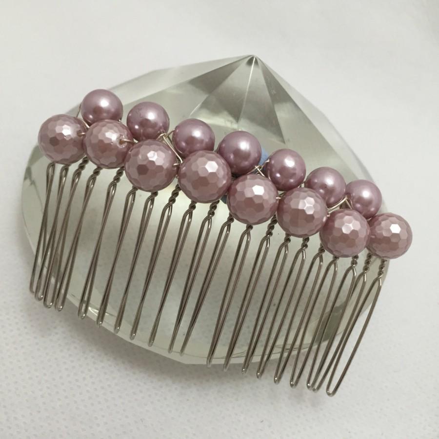 زفاف - Shell pearl hair comb: bridal hair accessories; bridal jewellery; bridesmaid gift; bridal hair; bridal haircomb