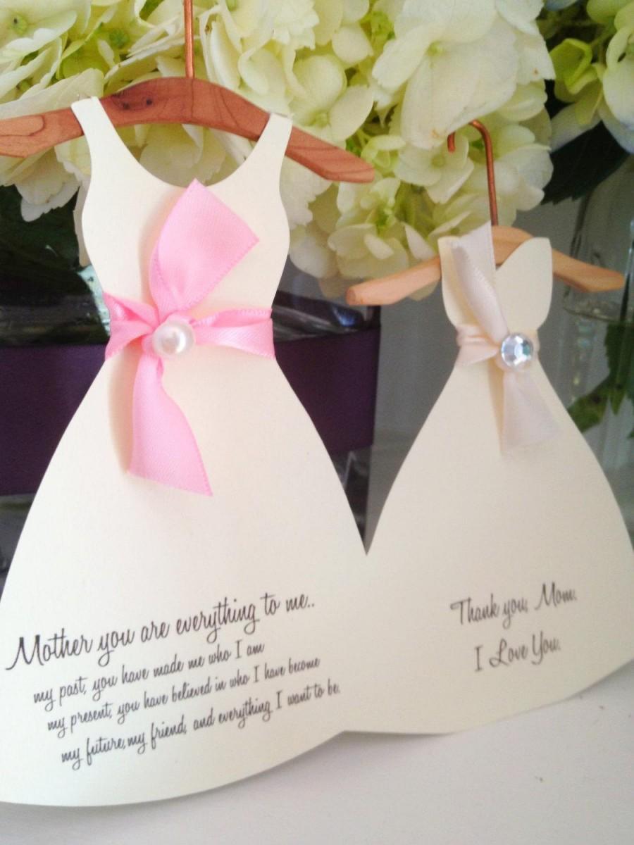 زفاف - Mother of the bride card, mother of the bride thank you note, wedding party cards, wedding party thank you notes