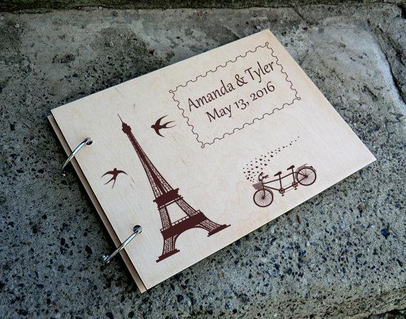 Mariage - Personalised Wedding Guest Book Alternative Wooden Wedding Guest Book Wood Guestbook Custom Guest book Rustic Wedding Guest Book