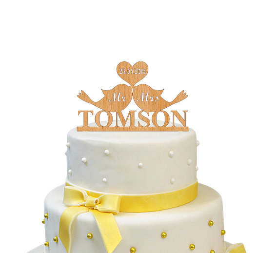 زفاف - Personalized Wedding Cake Topper bride and groom Wooden Rustic Wedding Topper Wood Wedding Cake Topper Mr and Mrs Topper Wedding
