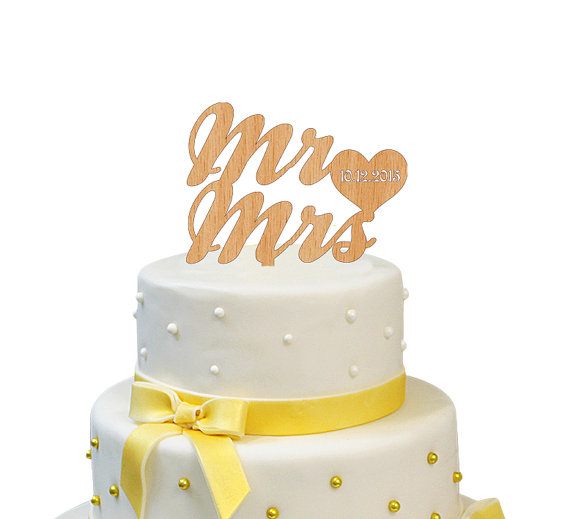 Wedding - Personalized Wedding Cake Topper Mr and Mrs Wooden Rustic Wedding Topper Wood Wedding Cake Topper Topper Wedding
