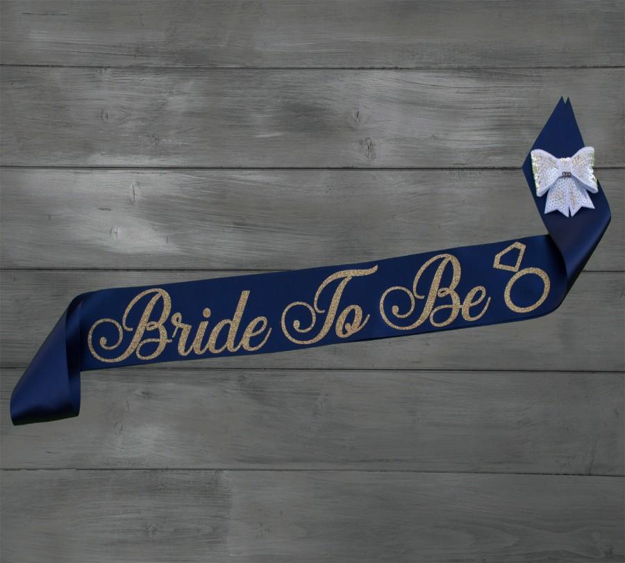 Wedding - Bride To Be Sash – Bachelorette Sash – Custom Bridal Sash - Bridal Sash - Satin Bride Sash