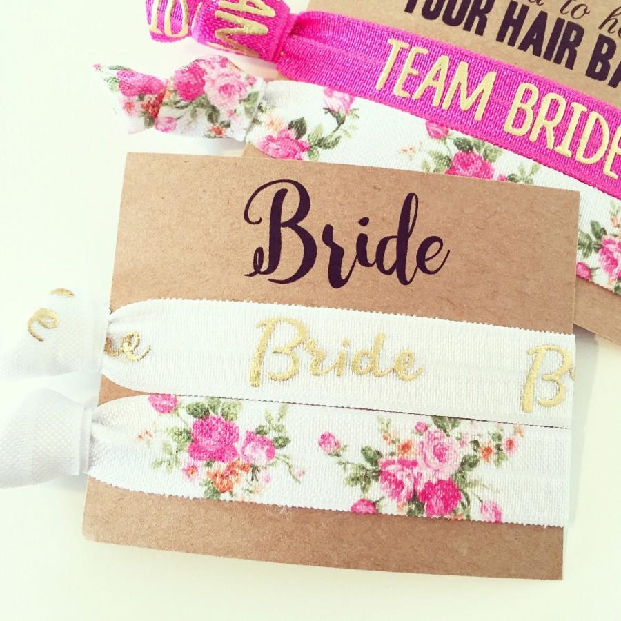 Hochzeit - YOU CHOOSE Bridal Hair Tie Favor 