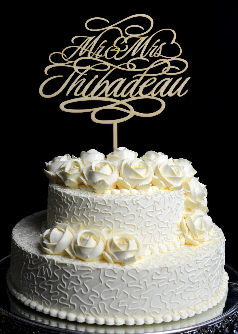 زفاف - Rustic Wood Wedding Cake Topper Monogram Mr and Mrs cake Topper Design Personalized with YOUR Last Name 113