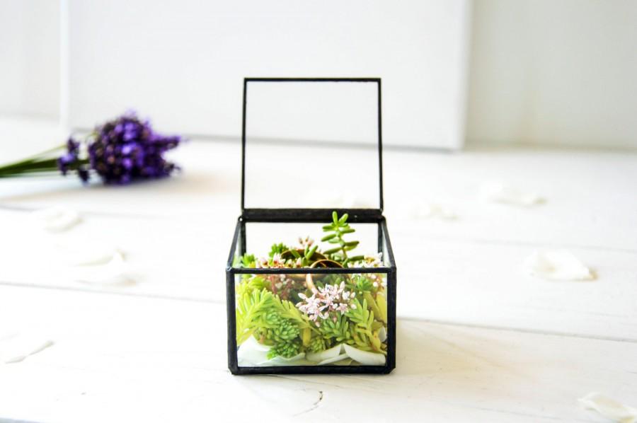 Mariage - NEW!!! Small Wedding Ring Holder / Copper Wedding Ring Box / Summer Wedding / Copper Jewelry Box