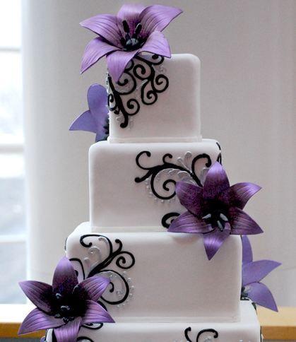 Mariage - Purple Wedding Cakes Photos - Weddings Ideas
