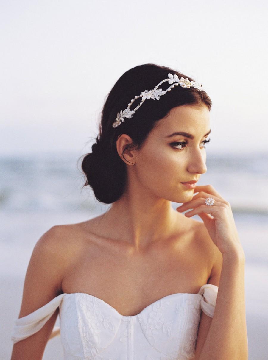 Mariage - Wedding Head Piece. Bridal Hair Vine. Wedding Hair Accessory {Emma}