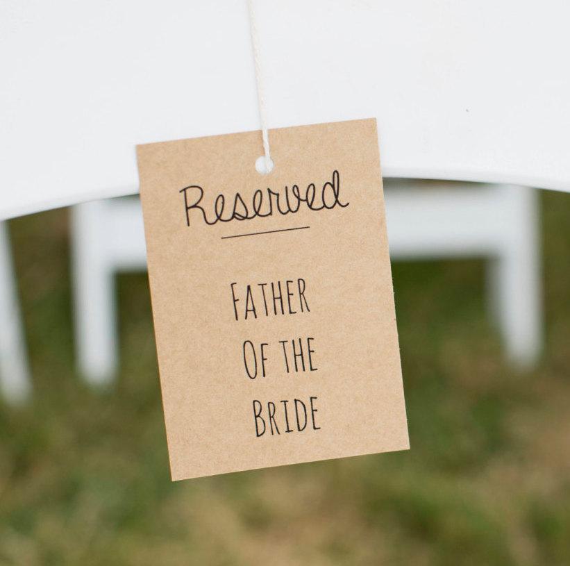 Wedding - Rustic Wedding Reserved Signs