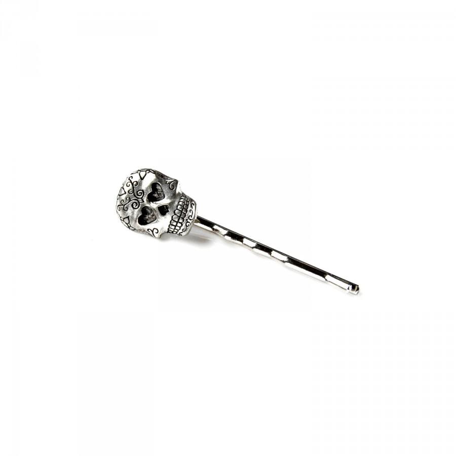 Mariage - Skull Bobby Pin - Hair Accessories - Women's Jewelry - Handmade - Gift Box Included