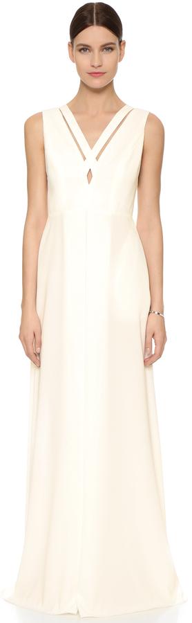 Wedding - Jill Jill Stuart Cross Cutout Gown