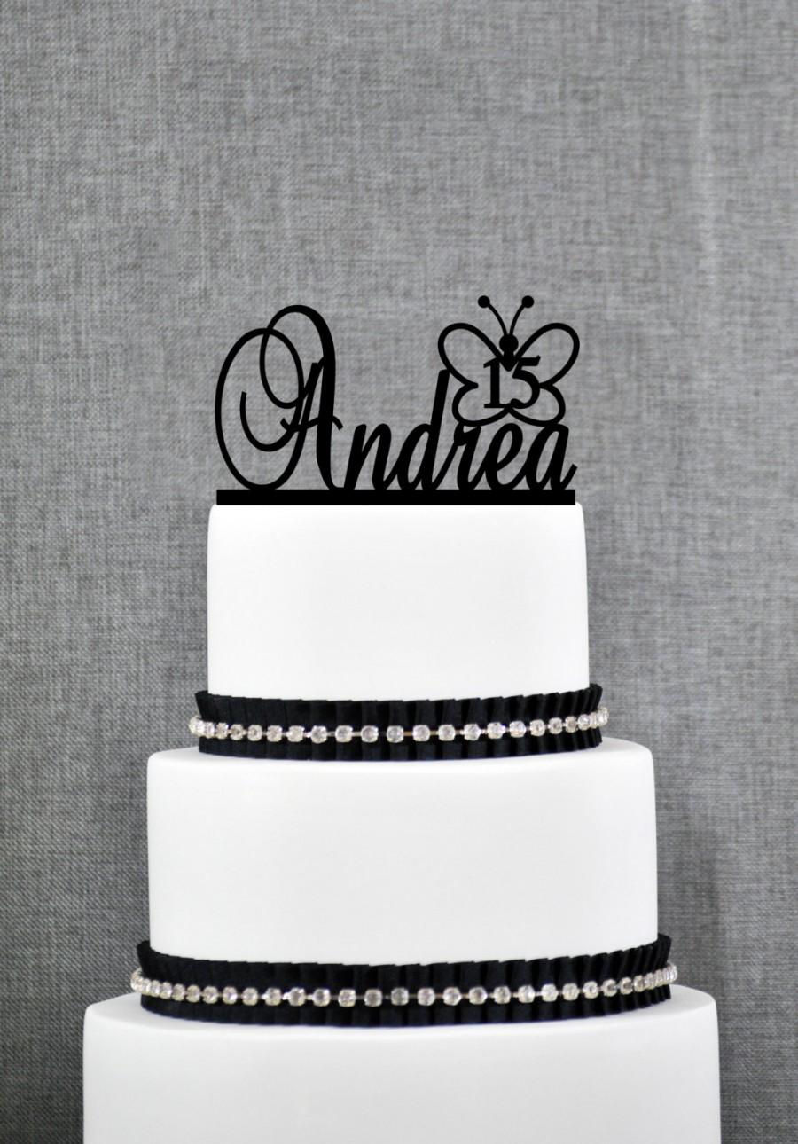 Mariage - Personalized Birthday Cake Topper by Chicago Factory- (S091)