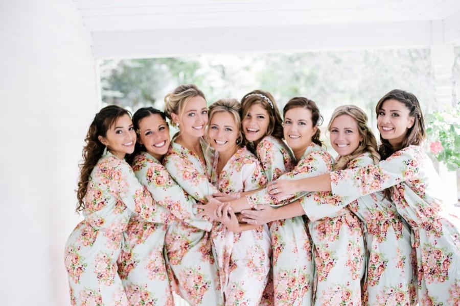 Wedding - Set of 8 Bridesmaids robes 