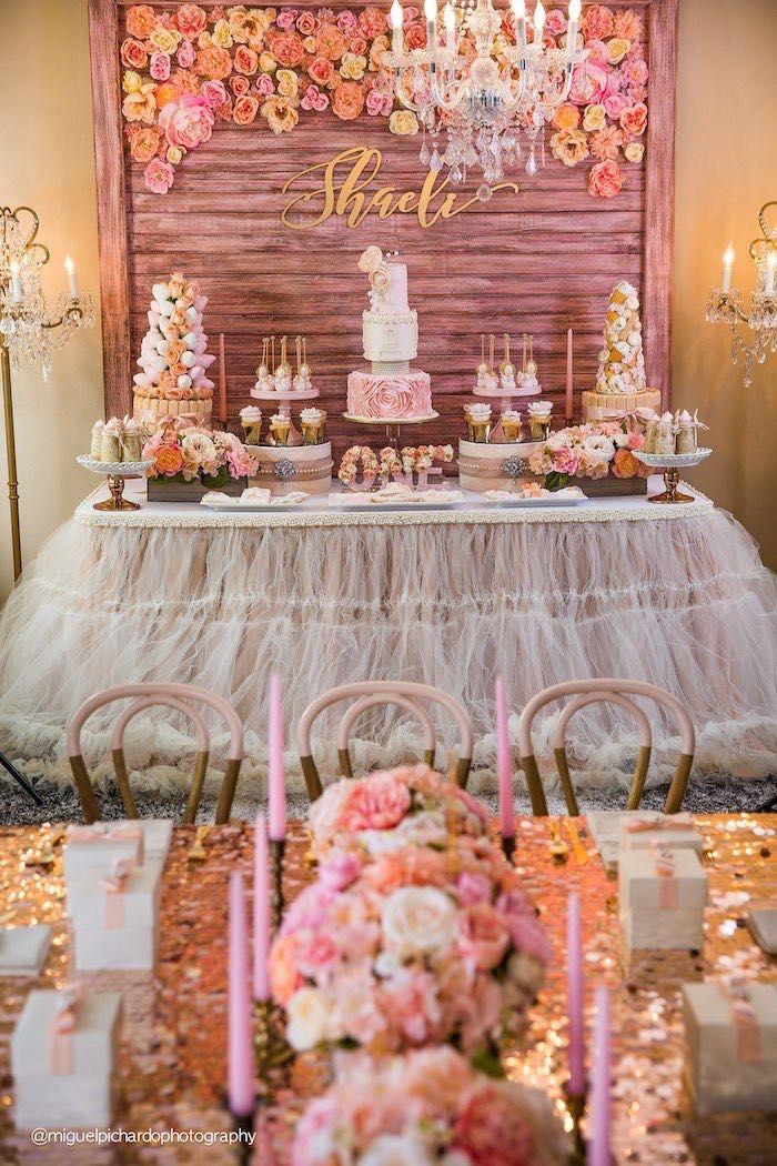 Mariage - Pink   Gold 1st Birthday Party 