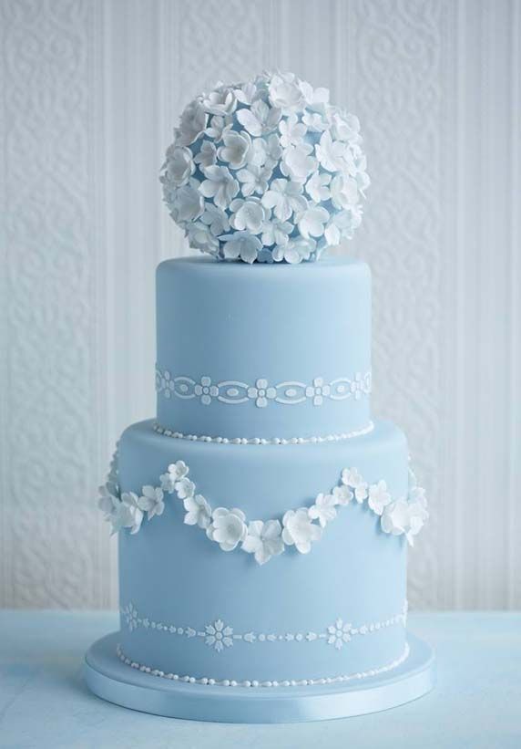 Wedding - Flower Ball Wedding Cake