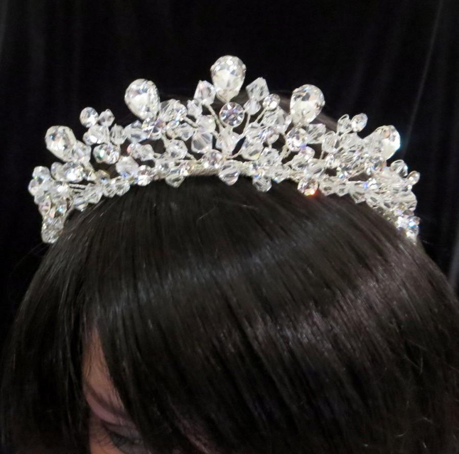 Hochzeit - Bridal Tiara, Wedding Tiara, Bridal headpiece, Wedding headpiece, Crystal headpiece, Rhinestone tiara