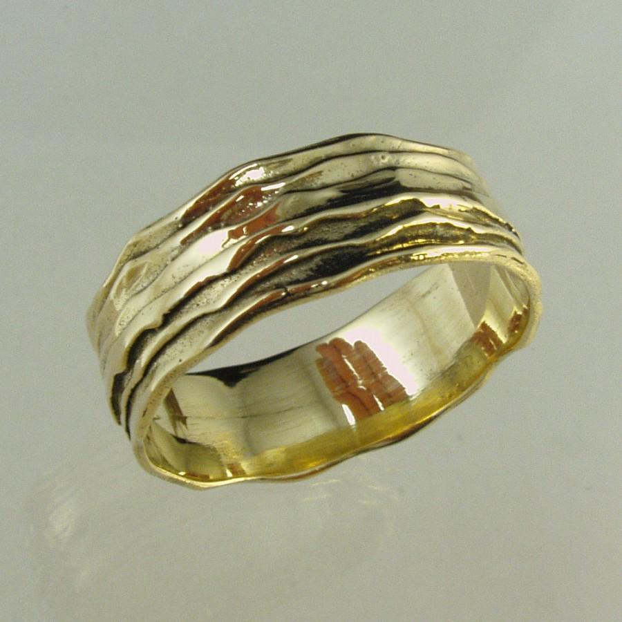 Mariage - Unisex wedding band, man wedding gold ring, Recycled gold, Wedding Band, Woman Wedding Band.