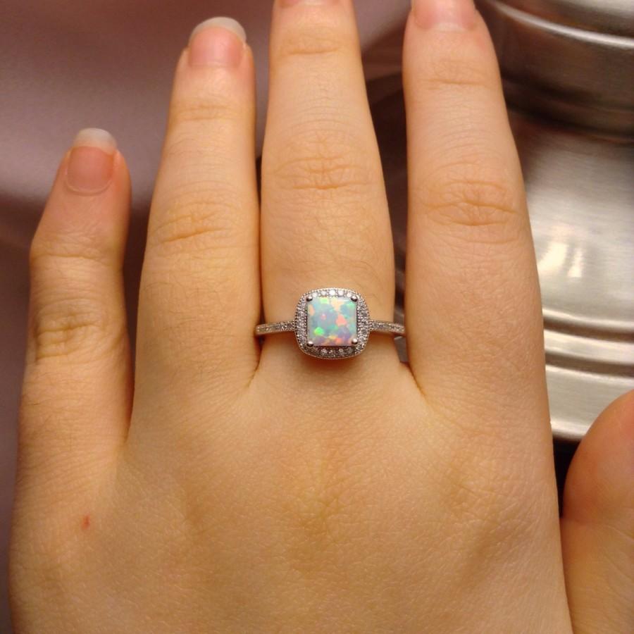 Wedding - Womens Opal Ring 