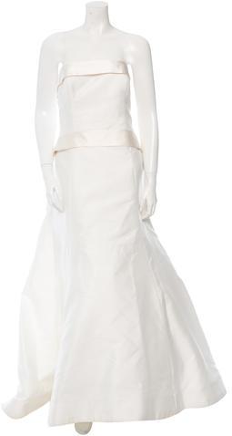Wedding - Carolina Herrera Strapless Wedding Gown