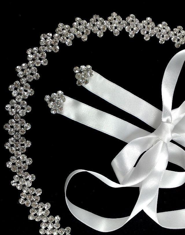 Hochzeit - Art Deco Tiara, Crystal Bridal Headband, Geometric Headpiece, Silver Tiara, Gold Crown, DECORINA