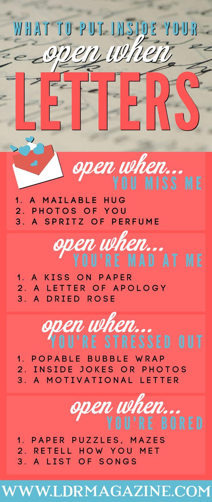 Mariage - What To Put Inside Open When Letters! - LDR Magazine