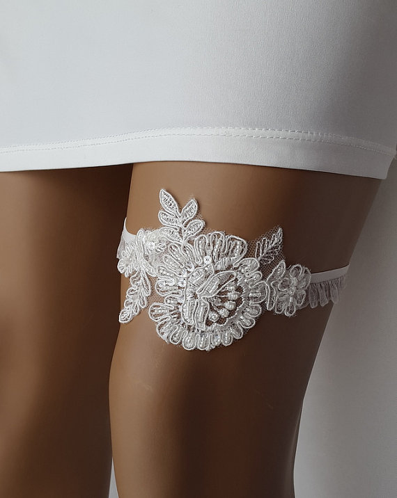 Hochzeit - garter, toss garters, ivory, lace, wedding garters, bridal accessores, garter suspander, free shipping!