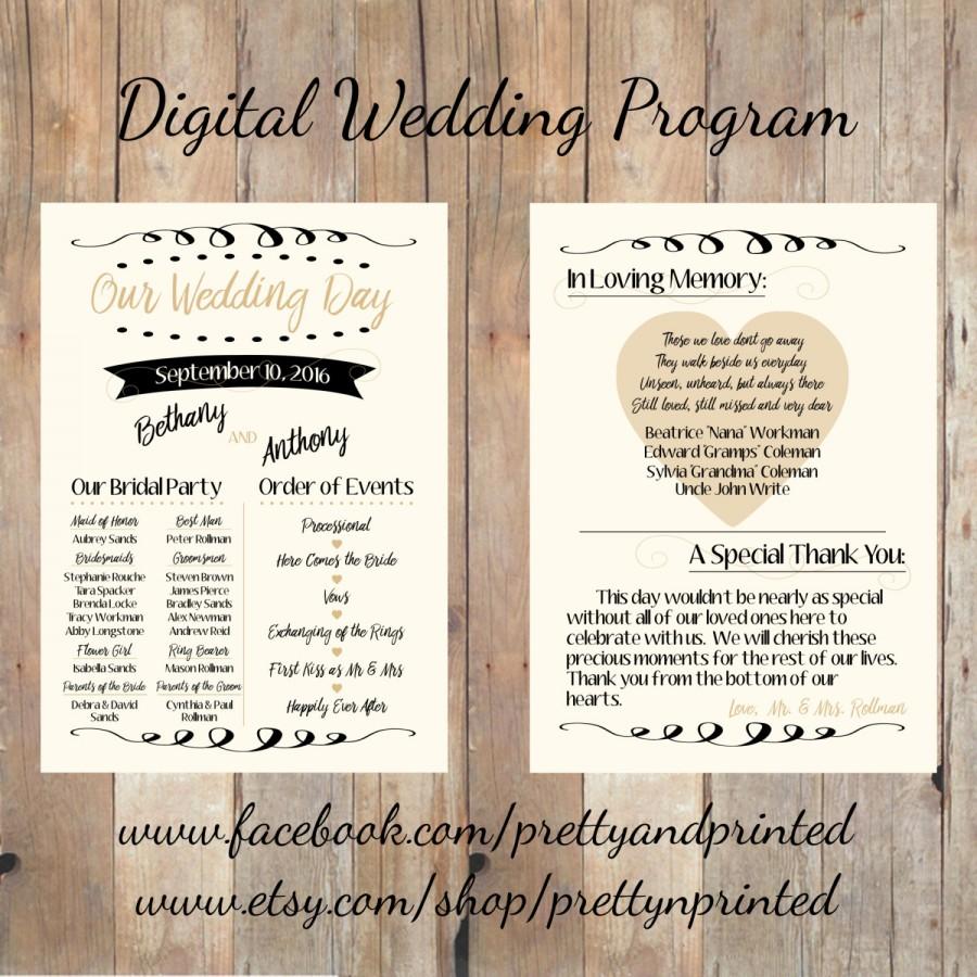 Mariage - Digital Wedding Program