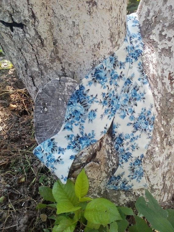 Hochzeit - Bow ties for men Floral bow tie Wedding bowties Baby first christmas Mens gjft Coworker gift Kids winter Toddler gift Blue flower ties