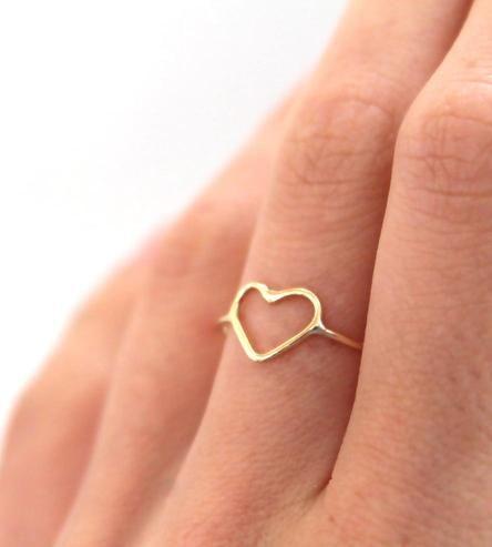 Hochzeit - Gold Heart Ring