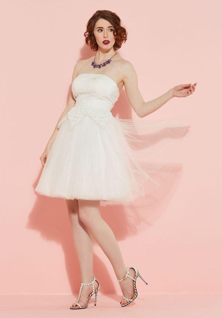 Hochzeit - Tulle Love And Cherish Dress In White