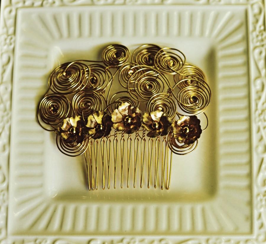 Hochzeit - Iona Gold Hairpiece