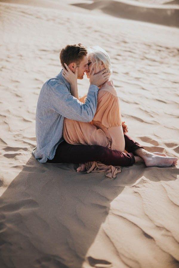 Mariage - Ethereal Imperial Sand Dunes Engagement Photos