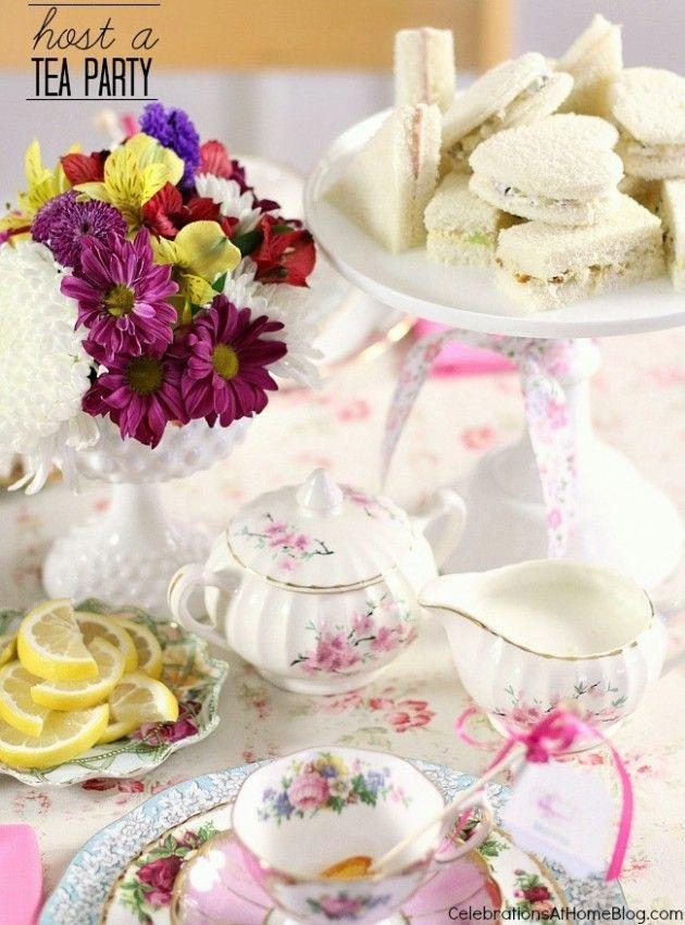 Hochzeit - Tea Party Bridal Shower Ideas