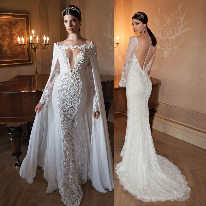 Свадьба - Sexy White/Ivory Lace Wedding Dress Bridal Gown Custom Size 4 6 8 10 12 14 16 ++