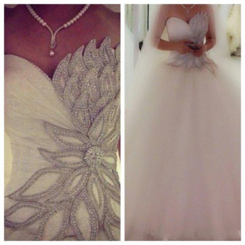 Hochzeit - 2015 White/ivory Sweetheart Wedding Bridal Dress Ball Gown 4-6-8-10-12-14-16-18+