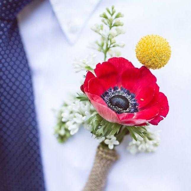 Mariage - 14 New Boutonniere Ideas For Your Spring Wedding