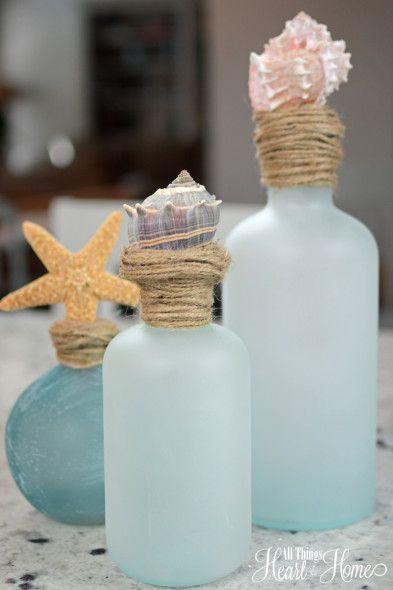 Hochzeit - Shell Topped Bottles