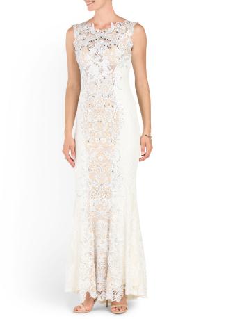 زفاف - Bridal Long Lace Gown