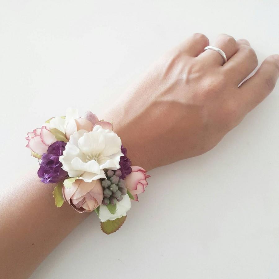 silk wrist corsages for weddings